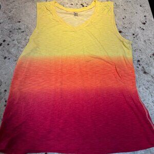 TITLE NINE Ombre Tank Top, Size LARGE